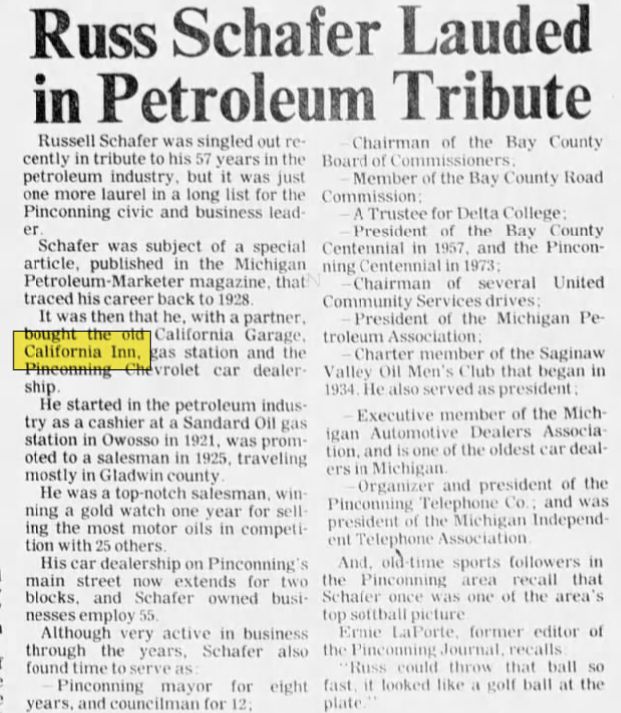 California Inn - Sep 23 1978 Article